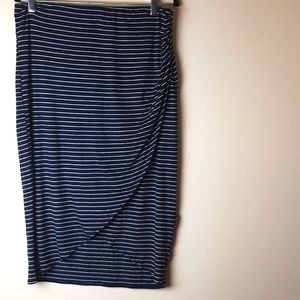 MAX STUDIO Faux wrap skirt